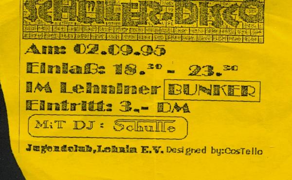 Der gute alte DJ Schulle - Schülerdisco 1995 in der Gesamtschule Lehnin